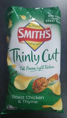 Roast Chicken and thyme chips front packaging