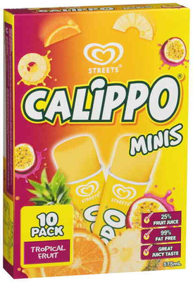 Calippo Minis Tropical 10 Pack