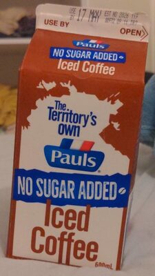 Paul's iced coffee no added sugar