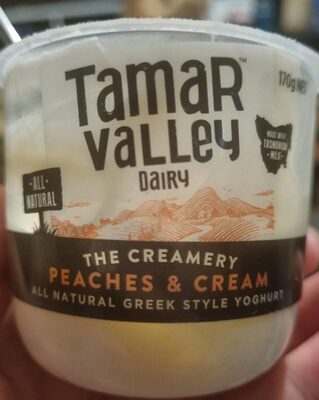 Peaches and cream yoghurt