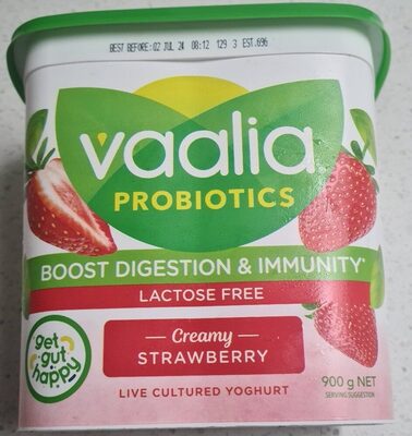 Creamy Strawberry Lactose Free Yoghurt