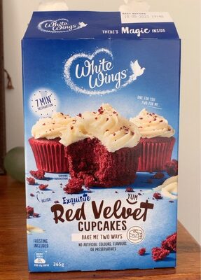 Red velvet Cupcakes front packaging