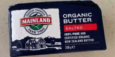 Organic butter salted