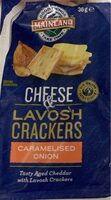 Cheese and lavosh crackers