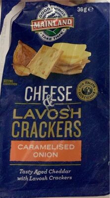 Cheese and lavosh crackers