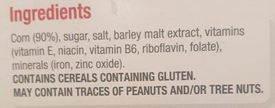 Corn Flakes ingredients label