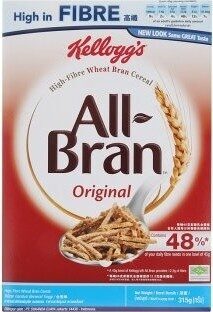 Kellogg's Cereal All Bran Original front packaging