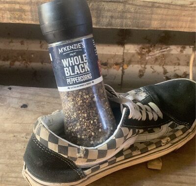 whole black peppercorns