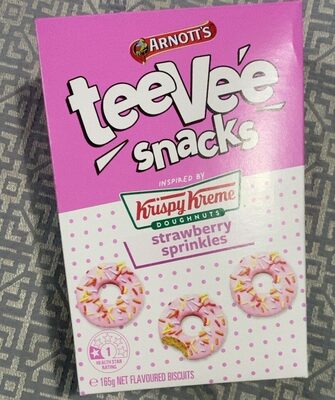 Krispy Kreme TeeVee Snacks Strawberry Sprinkles