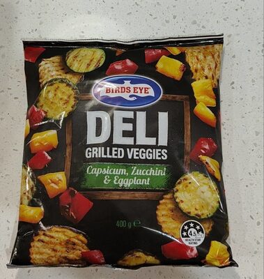 Deli grilled Vegetables Capsicum Zucchini eggplant front packaging
