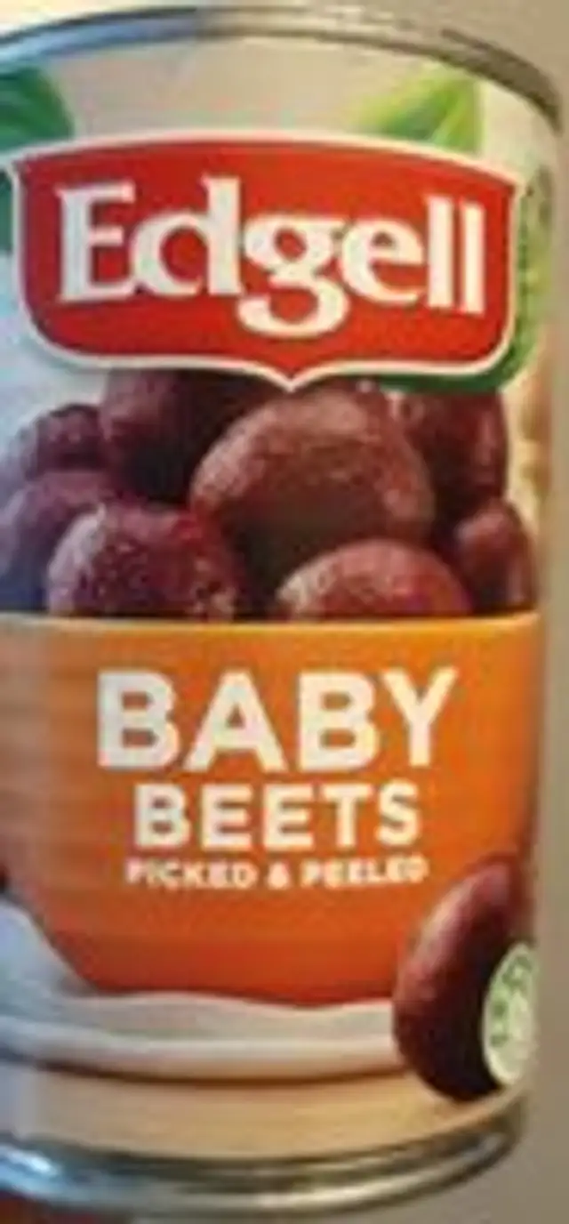 Baby beets picked and peeled