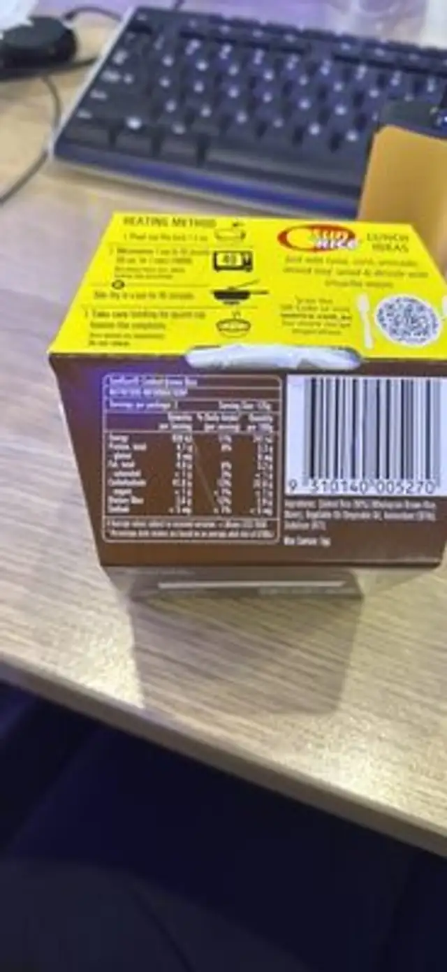 Brown Rice Wholegrain Rice nutrition facts table