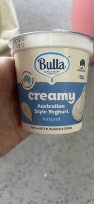 cream Australian Style Yoghurt natural