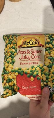 Peas & Super Juicy Corn front packaging