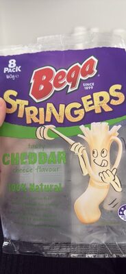 String cheese with cheddar cheese flavour