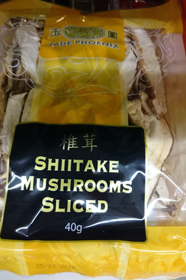 Dried Shitake Mushrooms Sliced front packaging