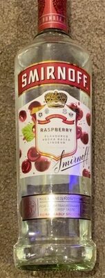 Smirnoff raspberry flavoured vodka