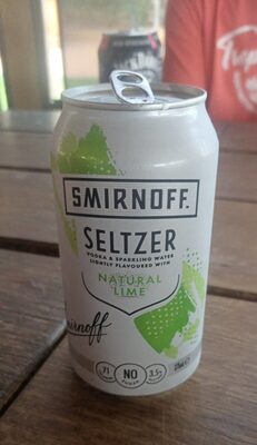 Seltzer natural lime front packaging