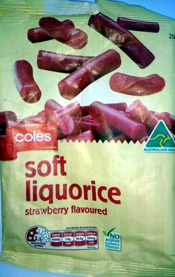 Soft Liquorice Strawberry Flavoured