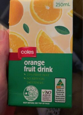 Orange fruit drink