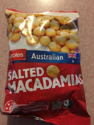 Coles Australian Salted Macadamias