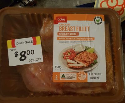 Breast Fillet Crunchy Nacho front packaging