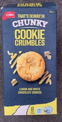 Cookies crumbles front packaging