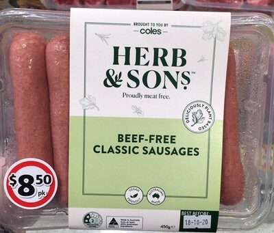 Beef-Free Classic Sausages