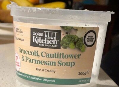 Broccoli califlower and parmesan soup