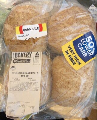 50% lower carb rolls