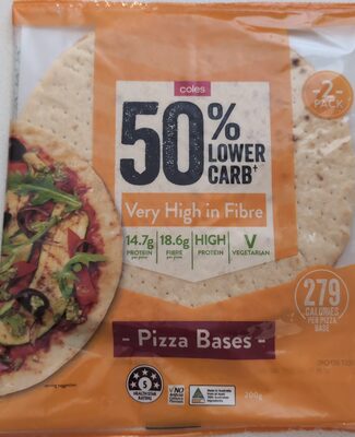 50% lower carb pizza base