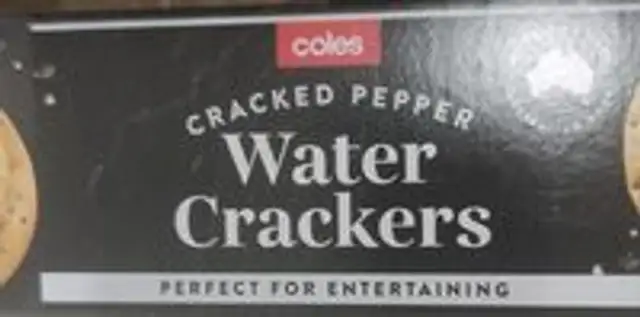 Cracked Pepper Water Crackers