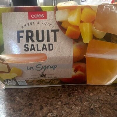 Fruit salad in syrup