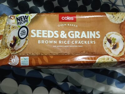 Seeds and grains rice crackers