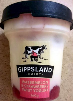 Watermelon and Strawberry Twist Yogurt