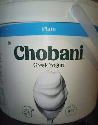 Chobani Greek Yoghurt front packaging