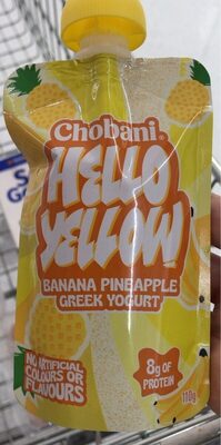 Hello Yellow Banana Pineapple Greek Yogurt