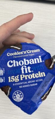 Cookies'n'Cream Flavoured Greek Yogurt front packaging