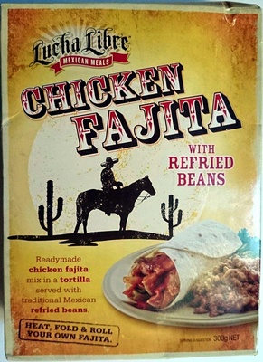 Chicken Fajita with Refried Beans front packaging