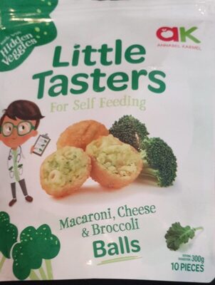 Little Targets Macaroni Cheese Broccoli Balls front packaging
