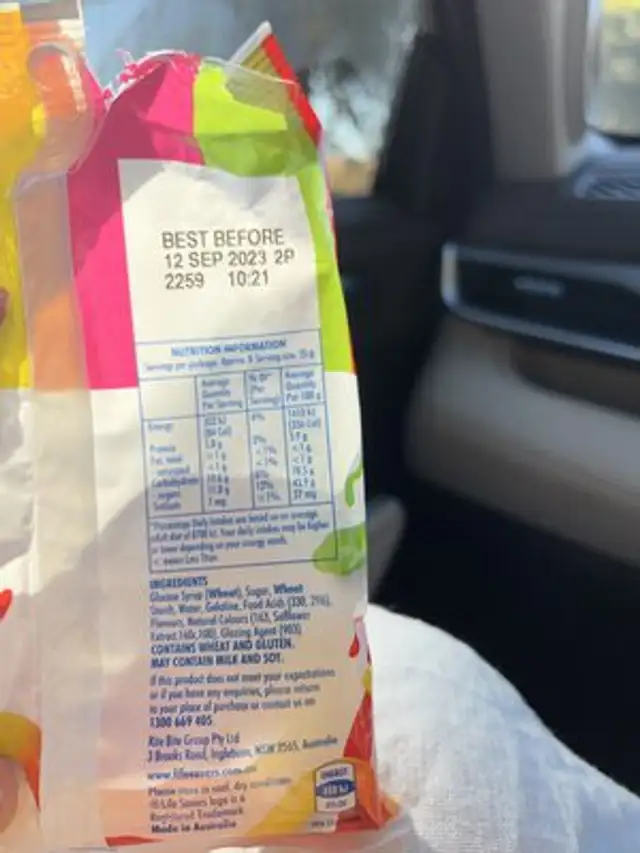 Duos snakes ingredients label