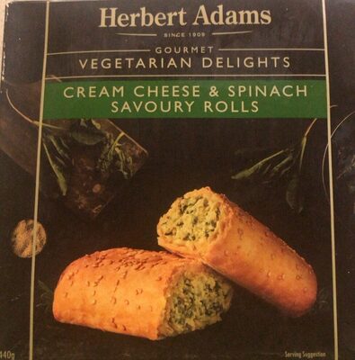 Cream cheese & spinach savoury rolls