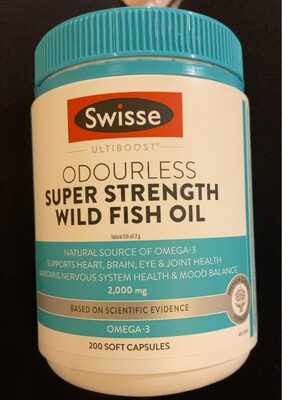 Odourless super strength wild fish oil