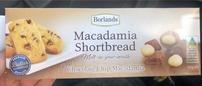 Macadamia Shortbread front packaging