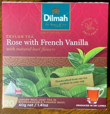 Rose with french vanilla tea