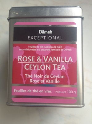 Thé Noir de Ceylan Rose et Vanille