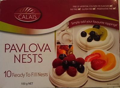 Calais Pavlova Nests front packaging
