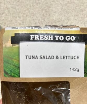 Tuna salad & lettuce sandwich