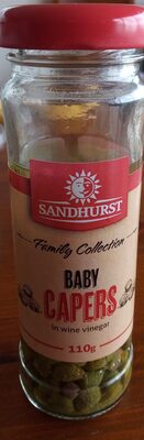 Baby Capers in wine vinegar front packaging
