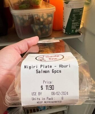 Nigiri Plate- Aburi Salmon 6pcs